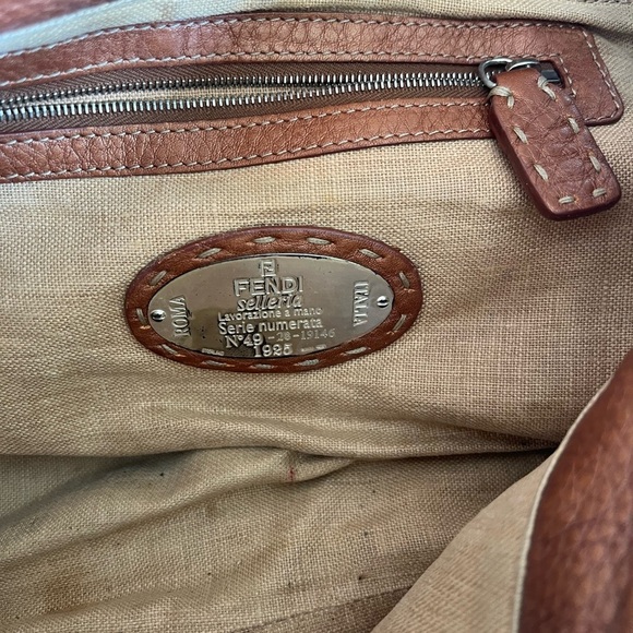 Authentic Copper Fendi Villa Borghese Selleria Bag - Picture 6 of 11